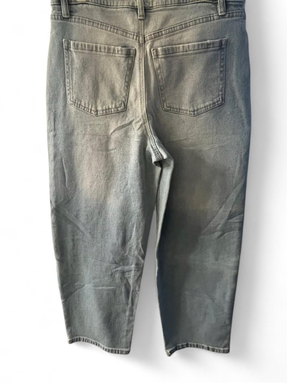 Light Blue Patchwork Women’s Straight Jeans - Picture 3 of 4